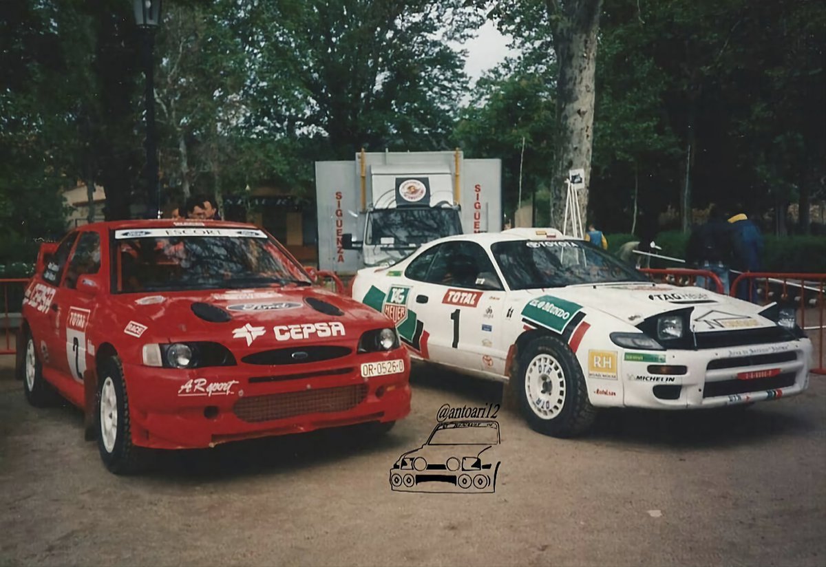 antoari12's tweet photo. #1998RallySigüenza
#ClaudioAldecoa #FordEscortwrc
and #PedroDiego
#toyotacelicaturbo4wdst185
#Rally #Rallye #cert
#CtoEspañaRallysdeTierra
#ilikerally #iloverallye #rallycars
#racingcars #racingrallycars
#Defiendelosrallys #Rallyfans https://t.co/5FpLuOREg6