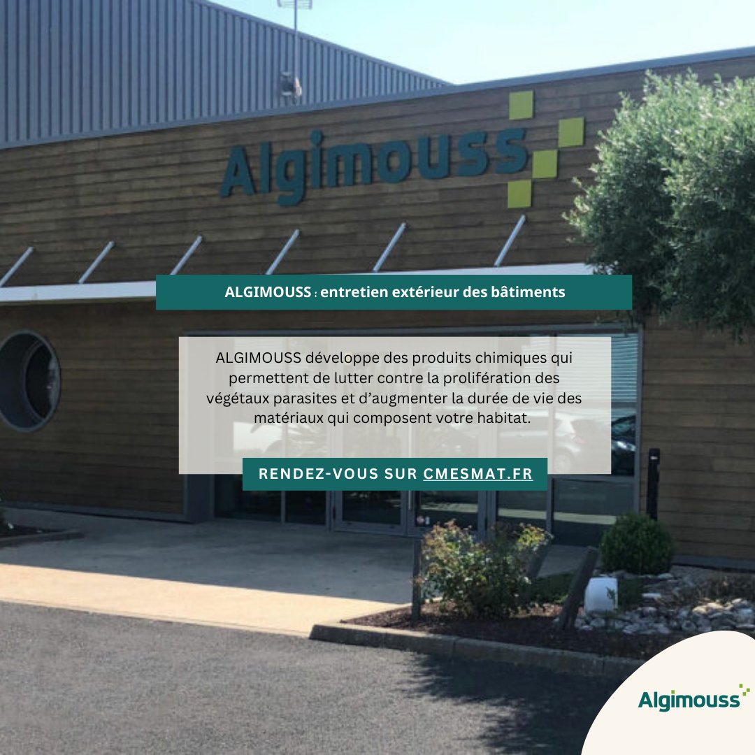 Algimouss, l'expert de la protection et de l'entretien extérieur ! 🌿💪 Dites adieu à la mousse, aux champignons et aux salissures grâce à leurs solutions écologiques et efficaces. 
👉 Tous leurs produits: bit.ly/45UI2VM 
#Algimouss #ProtectionExtérieure #EntretienFacile