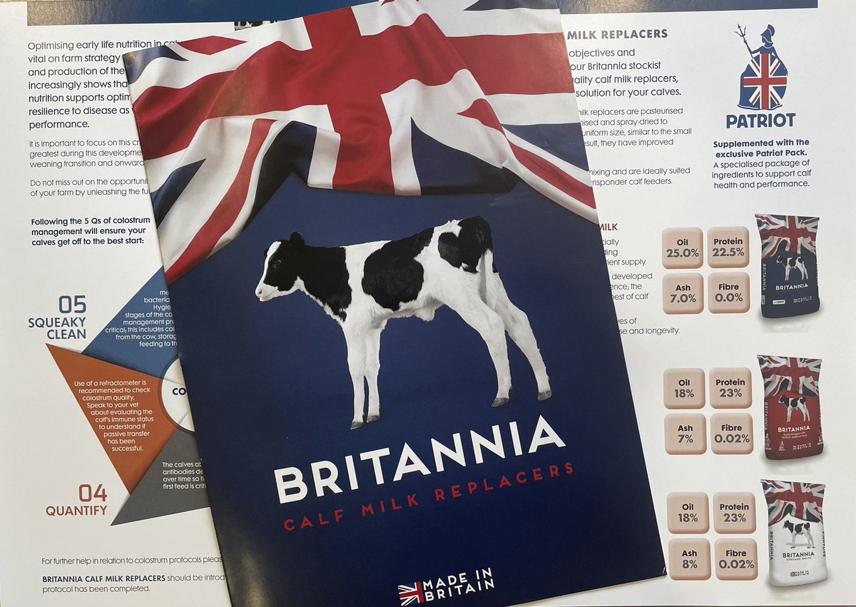 Calves LOVE Britannia Energized Calf Milk from TBA Ltd! 
LifeStart science indicates that there are huge benefits to be gained from having higher energy levels and lower osmolality in milk replacers. Read more about Britannia Calf Milk here - tbagri.co.uk/britannia/