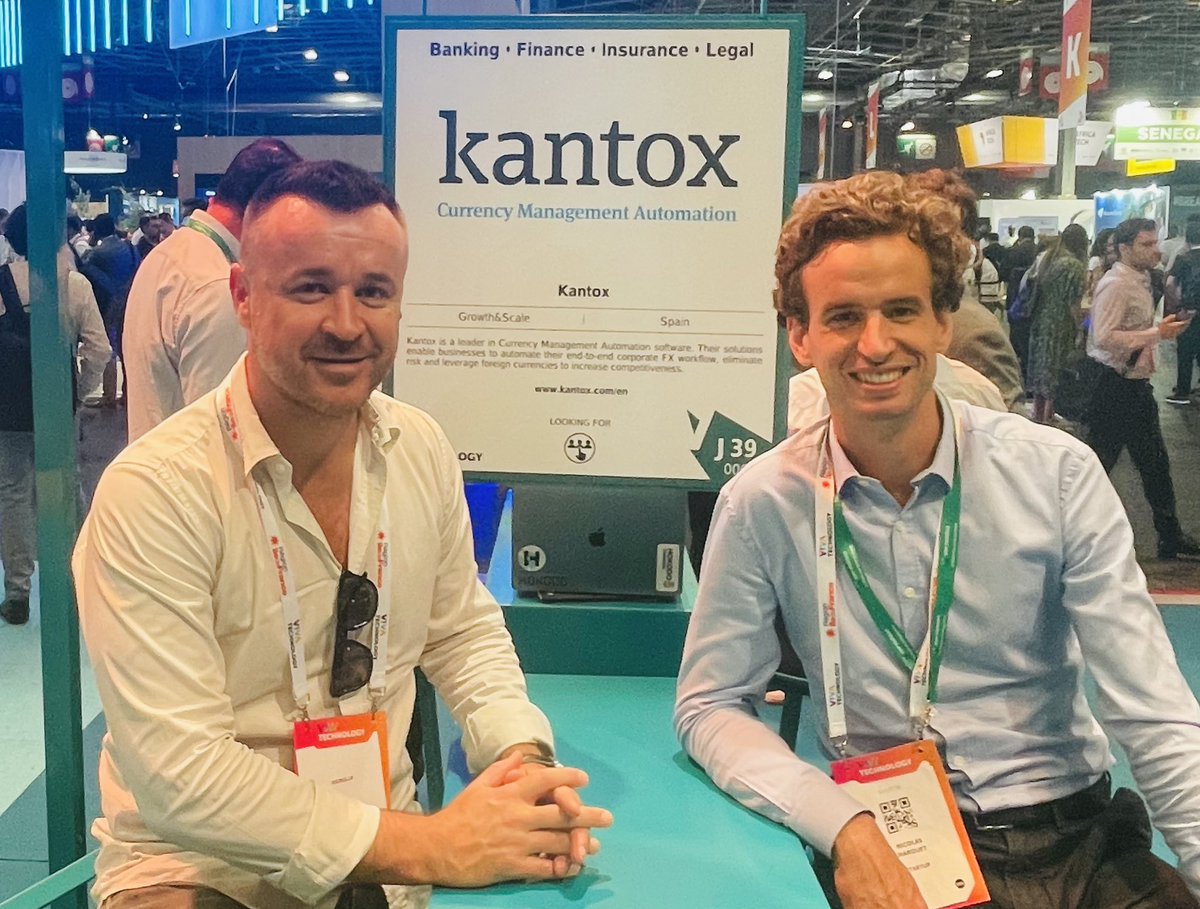 DeanDemellweek's tweet photo. Meet the startup Kantox on the @BNPParibas booth @vivatech. Kantox can help your business by optimising the entire FX workflow while removing currency &amp; operational risk. #BNPPAdvance @VivaTech #VivaTech https://t.co/z4CAddYSd2 https://t.co/ASHMRyLAaI