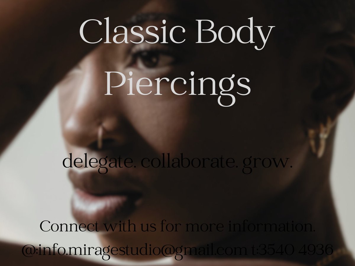 Treat yourself to a #classic ear or nose #stud. Visit our #B2B website to connect with this #SmallBusiness for #safe and #hygienic #BodyPiercings. Visit miragevirtualstudio.wordpress.com We are also on #WhatsApp wa.me/c/26835404936 #MirageStudio #eSwatini #B2Bmember #BuildYourBrand