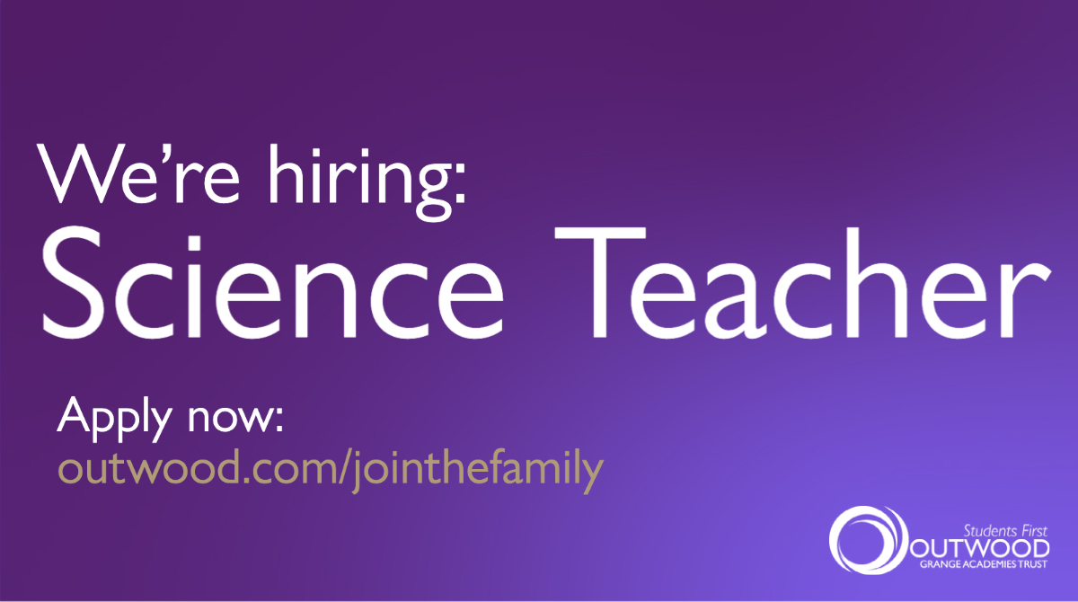🚨 #JobAlert 🚨

ℹ️ Science Teacher
📍@OutwoodValley 
 🗓️ 15th June
💷 Outwood Welcome Bonus included

Apply here:
🖱️ow.ly/OpVh50OHGtA

#OutwoodFamily💜 | #SchoolJobs | #EducationJobs | #OutwoodInfluencer |