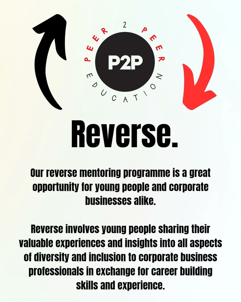 p2peducation's tweet photo. REVERSE IS BACK!

#p2peducation #reverse #mentoring #opportunities https://t.co/3OiSIhPCZ0