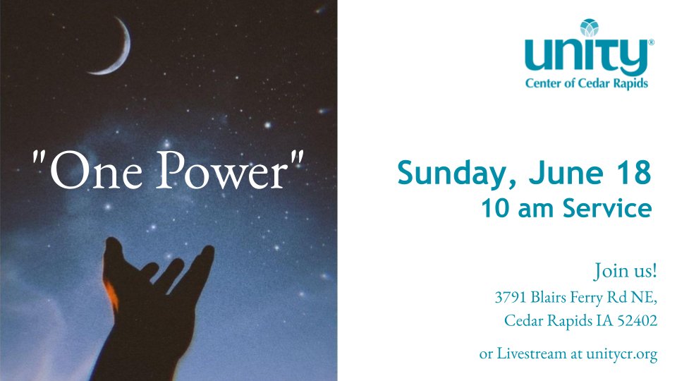 UnityofCR's tweet image. Join us on June 18 for the message, "One Power" 
Read all of the news at:  mailchi.mp/unitycr/june-1… 
#spiritual #PositivePath #OnlineChurch #NewThought
