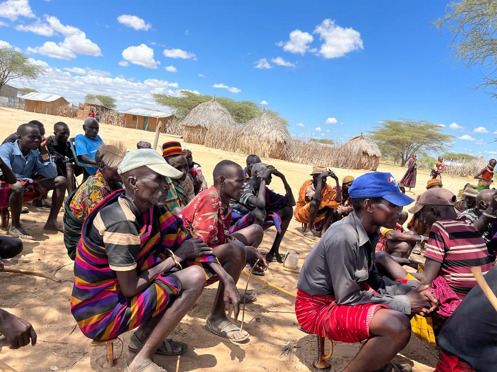 lifeskillske's tweet photo. Today, we conducted an Enrollment Drive in Turkana County! 🌍 In attendance were chiefs and community members from Kaayen and Kangalitha villages in Loima sub-county. During the community drive, we successfully identified over 80 out-of-school children (OOSC). https://t.co/KcT7sAMHeI