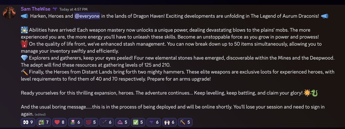 ⚒️ Dev update! #AurumDraconis