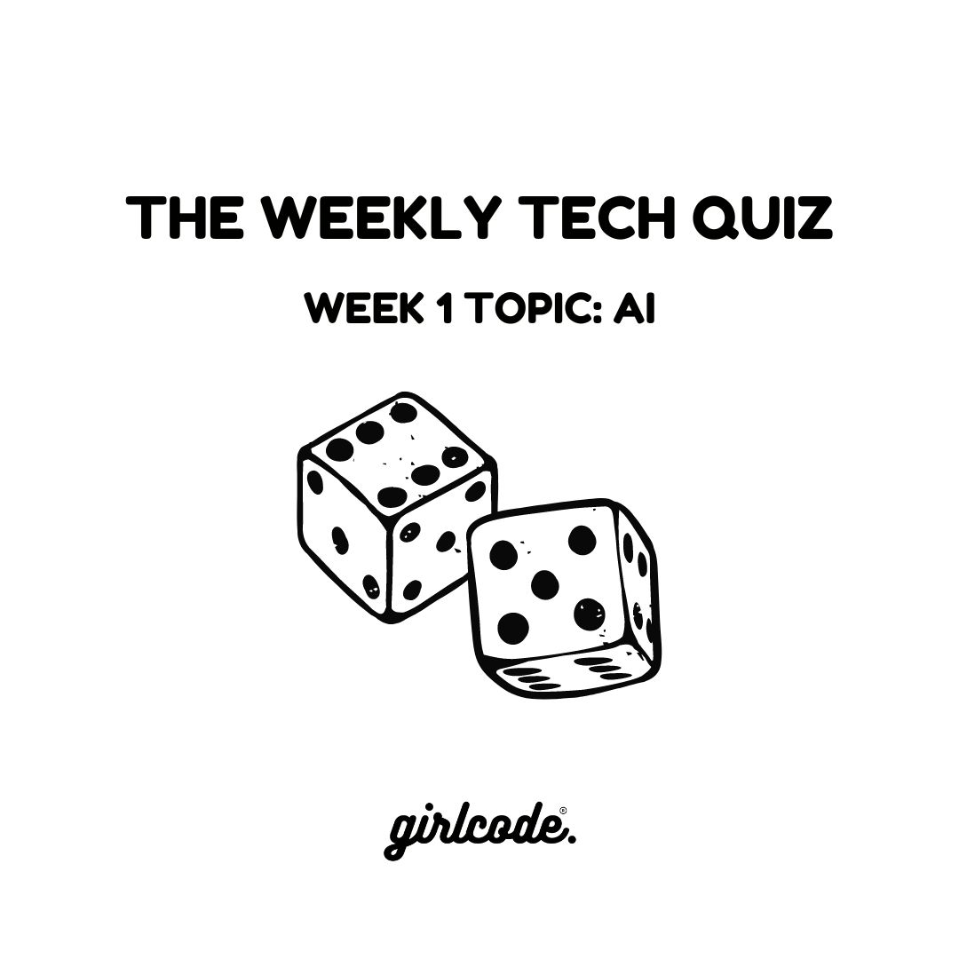 🎲Week One Quiz Topic: Artificial Intelligence! Members can now take the quiz and we will release one each Friday with a new Topic - lnkd.in/e5vTQH2b

#artificialintelligence #coding #community #css #html #projects #Girlcode #WomenInTech #TechNews #technology #techquiz
