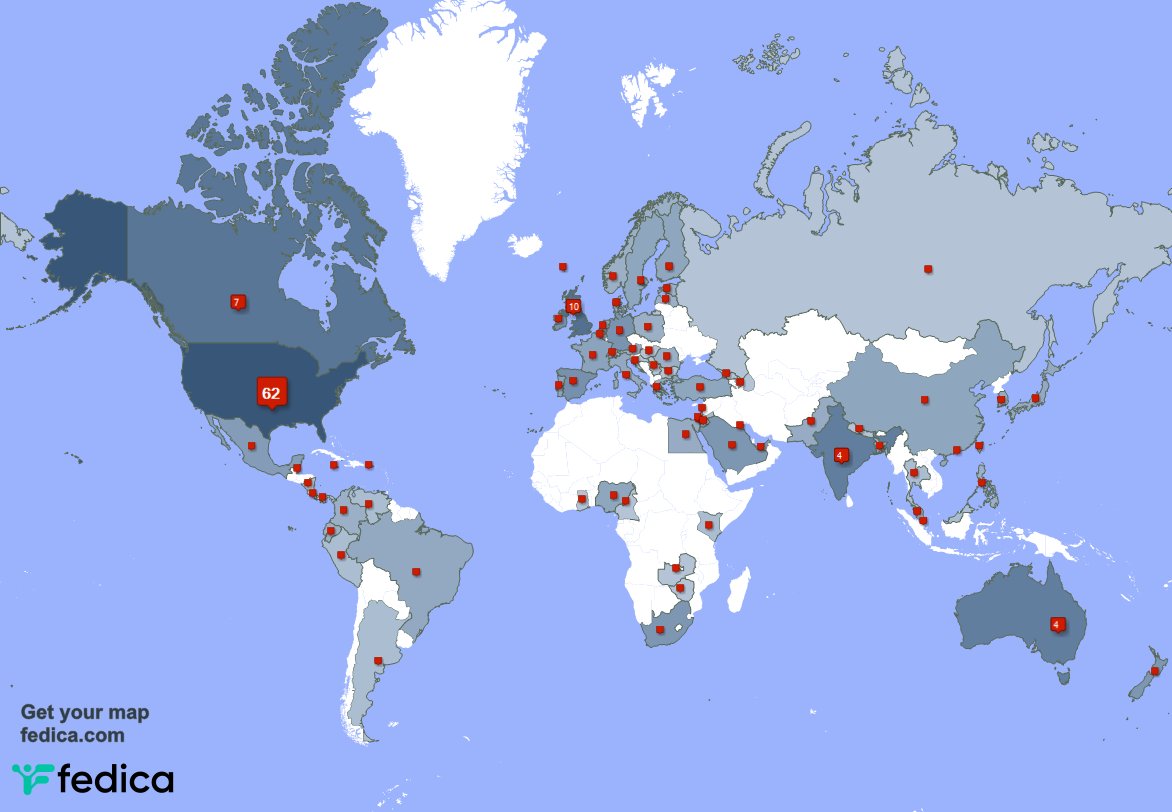 I have 6 new followers from India 🇮🇳, and more last week. See fedica.com/!gregwilliams1…