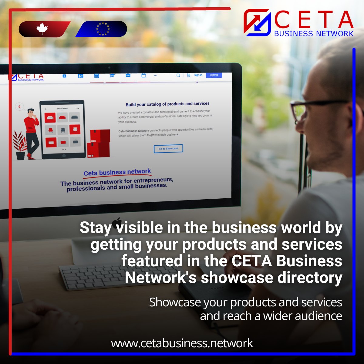 cetabusinessfor's tweet photo. Keep your #products and #services top-of-mind by getting featured in the #CETABusinessNetwork's #showcasedirectory. Connect with potential #clients and #partners.
https://t.co/GVUCHmSQxn

#CETA #Europe #Canda #ProductTopOfMind #Import #Export https://t.co/WJB2VX9gfU