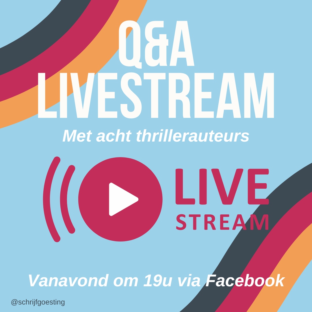 EvaLindenAuteur's tweet photo. Over anderhalf uur gaan mijn collega's en ik online om al jullie vragen te beantwoorden over thrillers 🥰 
👉️ https://t.co/F1LtiFO3eL
⁠
#Q&amp;A #thrillerweken @hebbannl #boeken #mijnlevenalsauteur #auteur #schrijver #evalinden #boekentip #boekpromotie https://t.co/6FqUV7OWmD