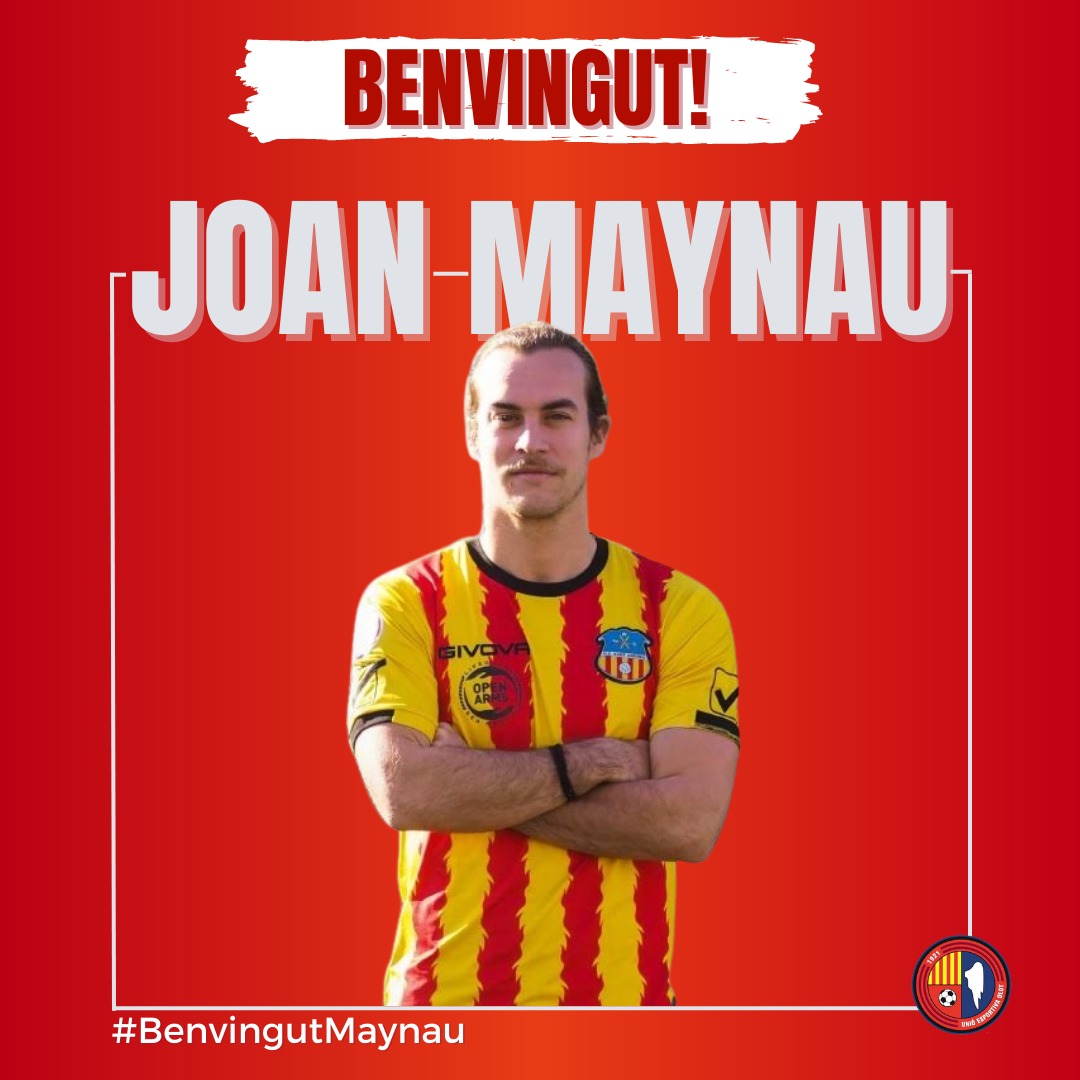 [OFICIAL]: ✍️🆕 Joan Maynau (<a href="/uesantandreu/">Unió Esportiva Sant Andreu</a>) reforça la banda esquerra de la #UEOlot.

💨 Tossenc de 27 anys amb molt recorregut a Segona B. Potència i profunditat!

👌Benvingut al club, <a href="/JMaynau/">Joan Maynau</a>. Tenim camp per córrer junts!

ℹ️ ueolot.com/2023/06/16/joa…

#BenvingutMaynau #3RFEF5