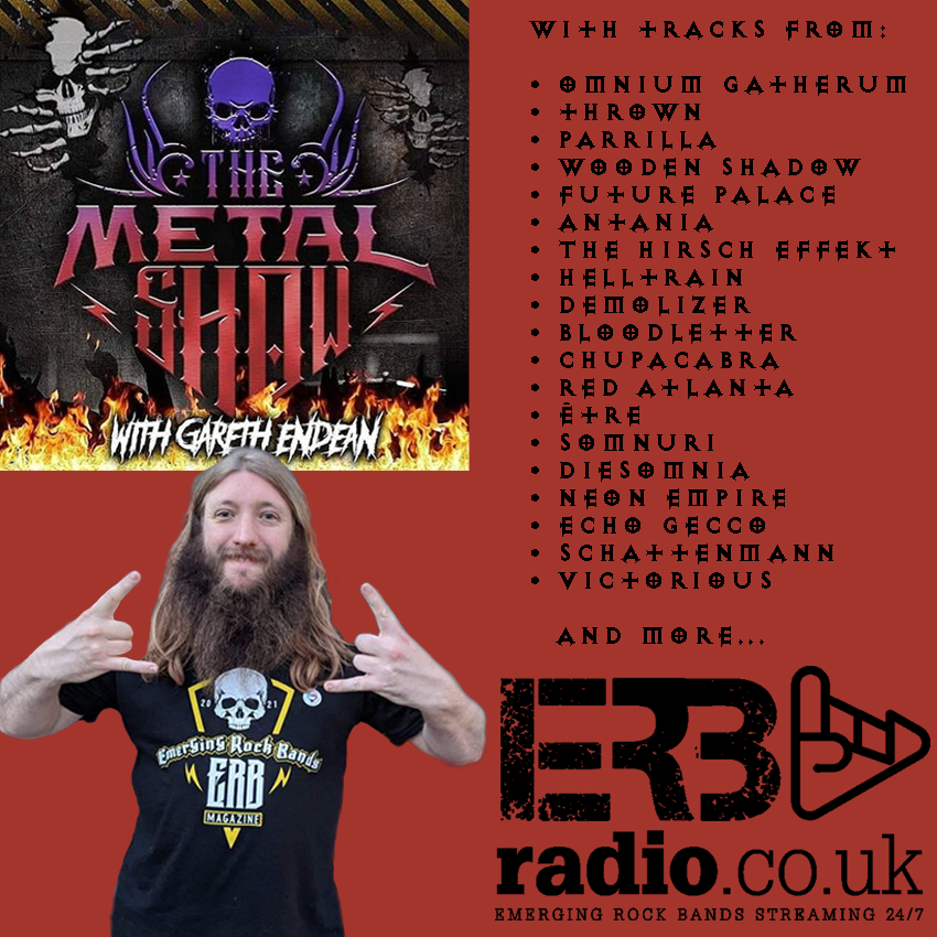 Hot on Wardy's tail, Gareth has a host of sonic delights to tickle your senses on #TheMetalShow at 8pm with tracks from @ogband | <a href="/thrownsthlm/">thrown</a> | <a href="/uk_parrilla/">Parrilla (NuIndustrial)</a> | @futurepalacede | @1914Band | @chupacabrametal | <a href="/somnuriband/">Somnuri</a> | <a href="/diesomniametal/">Diesomnia</a> | <a href="/NEONEmpireBand/">NEON Empire</a> | @echogeccoband...
