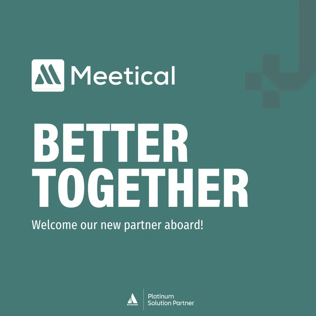 jodocus_io's tweet photo. We're more than happy to welcome @meetical to our partner family 🥳
Meetical specializes in developing innovative apps for #Jira &amp; #Confluence – meeting the needs of organizations that seek to optimize &amp; automate their work processes. 

#atlassian #collaborationsoftware https://t.co/46Oc8HnIaZ