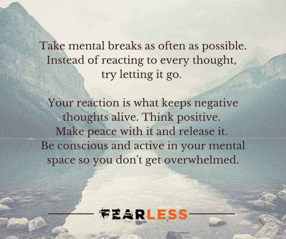Your weekend reminder 🧡 #befearless #letitgo #takeabreak