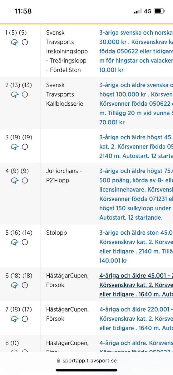 Bra gjort ST nu ser man antalet anmälda o antalet tränare som anmält 👍 . Nästa steg är väl ljusanmälan i alla lopp , Vi måste se till ägarnas bästa o logistiken för tränarna när resorna är dyra 🙏 retweeta gärna o driv frågan öppen anmälan 💪
