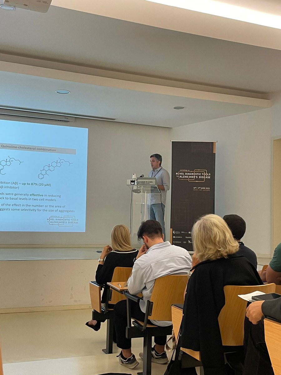 Presenting our potential drugs for AD, developed in the Department of Chemistry UA, in the simposium “Novel diagnostic tools for Alzheimer’s disease”