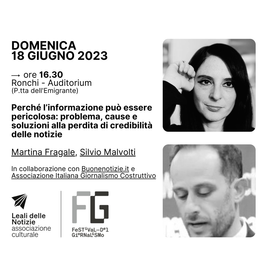 FestJRonchi's tweet photo. #18giugno finisce la IX ed. di @FestJRonchi e alle ore 16.30 parleremo del perché l'#informazione può essere #pericolosa con @MartinaFragale1 / @silviomalvolti

In #collaborazione con @GiornalismoCost e @buonenotizie_it

#Programma: https://t.co/9Ur2wlkMdL https://t.co/VWyE7rpNjy