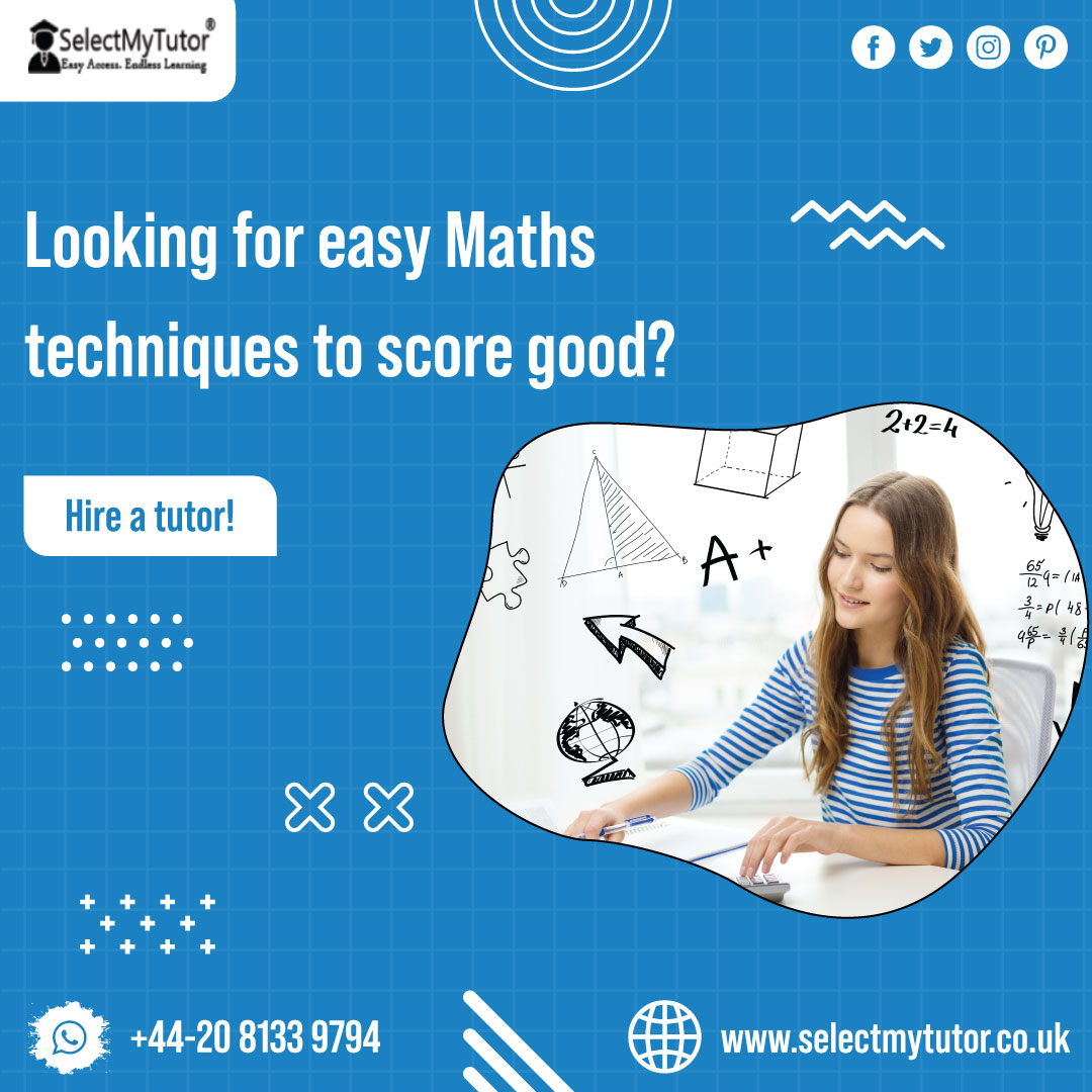 selectmytutor's tweet image. At SelectMyTutor, we are offering tutors for all subjects and for students at all levels.
Explore: selectmytutor.co.uk/subject-maths.…
.
Enquire now
:- (+44) 20 8133 9794
:- contact@selectmytutor.co.uk

#onlinemathtutor #onlinemathstutor #onlinechemistrytutor #economicstutor #mathstutor