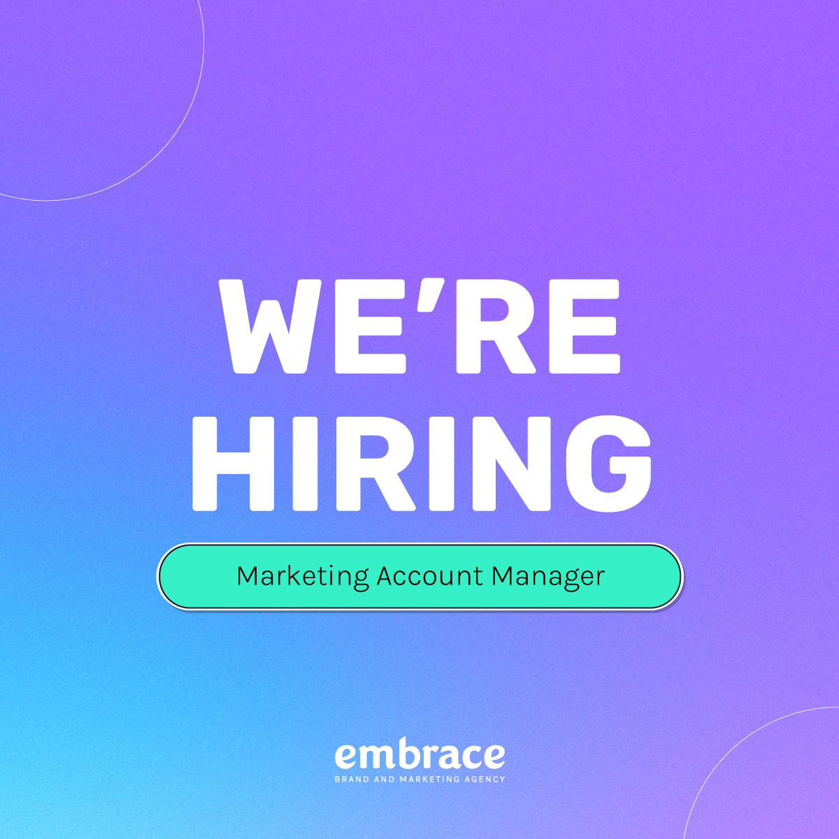 WeAreEmbraceLtd's tweet photo. Looking for a new job in an exciting B2B agency environment?💥
We’re growing again!
Our Marketing Account Manager role with us at Embrace Marketing could be for you!
Find out more and apply here:
https://t.co/xeZkuMIbLn
#accountmanagementjobs #Cheshirejobs #Manchesterjobs https://t.co/tGn1HaL6PO