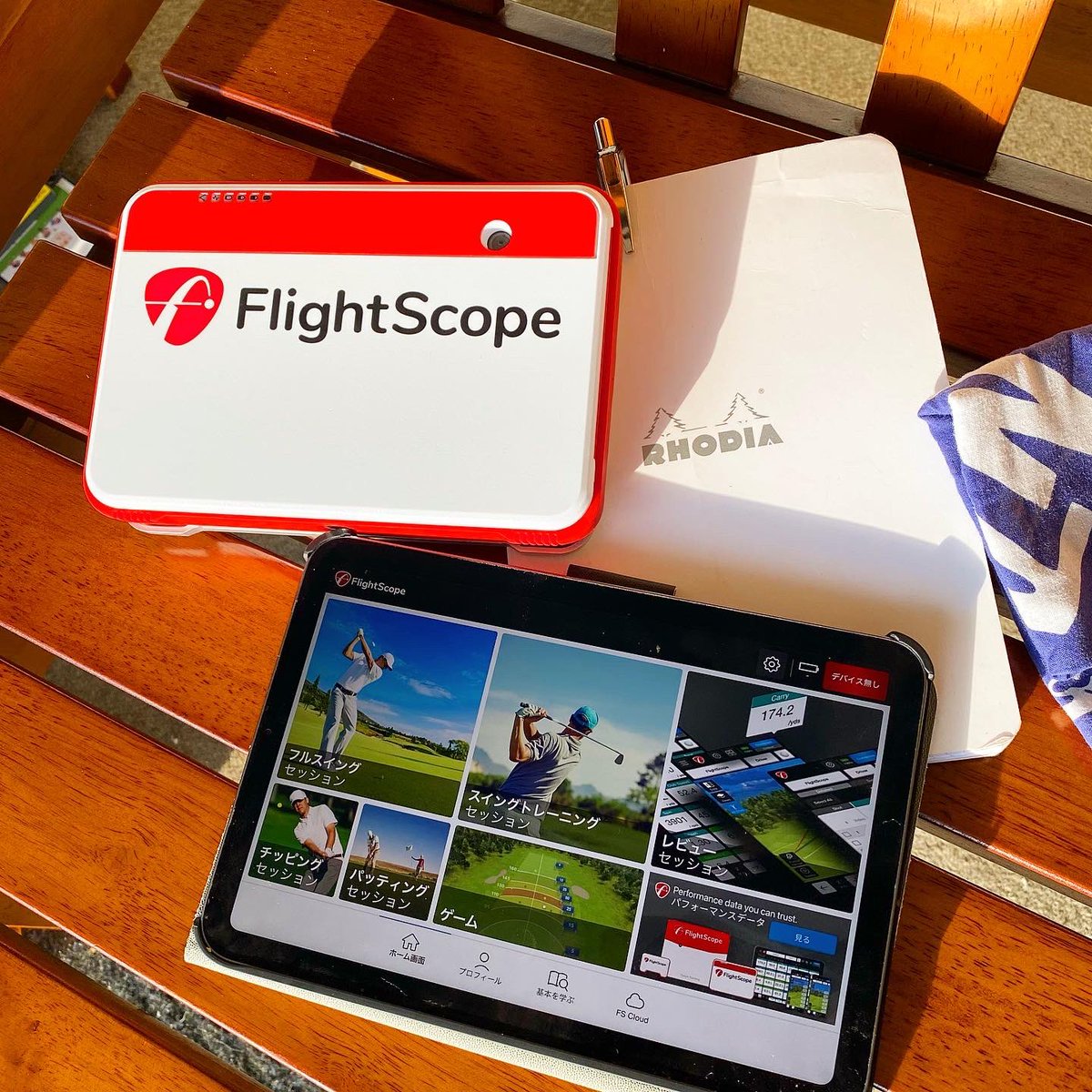 FlightscopeJ's tweet image. 梅雨の晴れ間という事で迷わず屋外レンジへGO。セットを変えたので、今日は＋でしっかりと。iPad miniとノートがお供です。逆光でしたが、いい気持ち。Have a nice shot weekend⛳️

flightscope.co.jp

#フライトスコープ #フライトスコープミーボ #ゴルフ #トラッキング #ローンチモニター