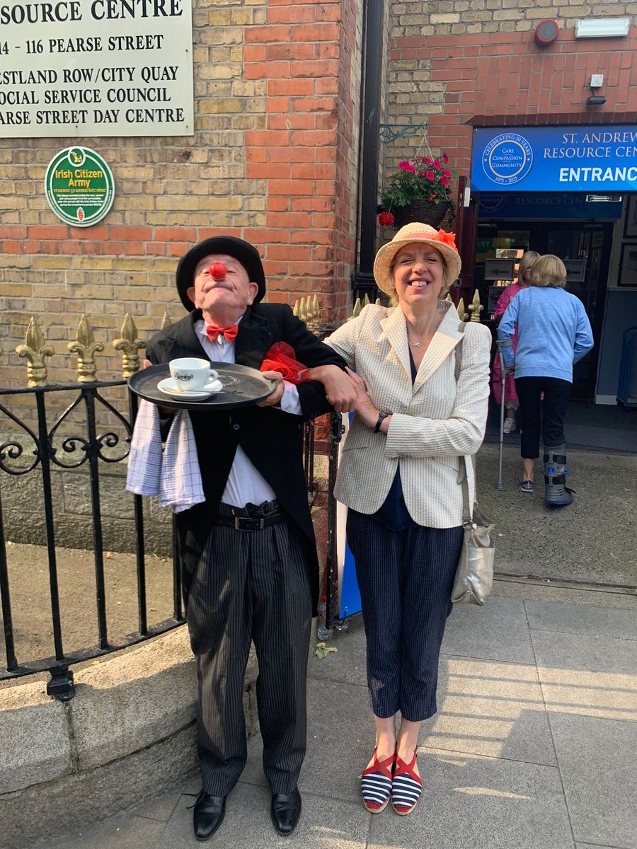 ivanabacik's tweet image. With ⁦@LindaDoyle⁩ #Provost ⁦@tcddublin⁩ &amp;amp; @ringsendreynol and many other friends today at the brilliant ⁦@SARCD2⁩ #Bloomsday breakfast #PearseStreet