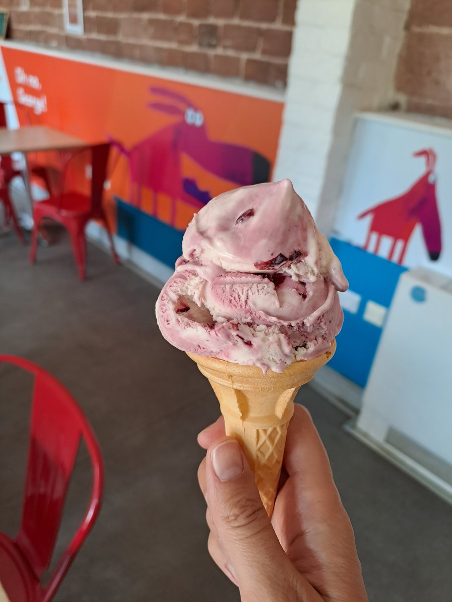Today the best place to be with a hot toddler on a day off is work! Cherry magic @Calderstones