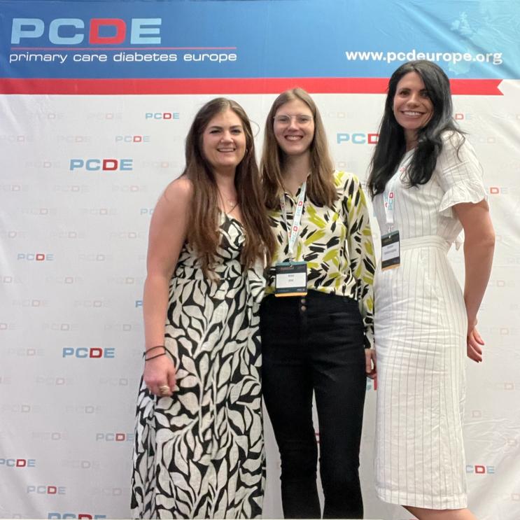 This morning we presented our poster on the consistency of eGFR-based CKD and diagnosis coding in type 2 diabetes in UK primary care at #PCDE2023

Very grateful to be here with the <a href="/Gendiushealth/">Gendius</a> team <a href="/Claudia_Sarah_/">Claudia Federico</a>  and <a href="/cjmspowell/">Camilla Sammut-Powell</a>