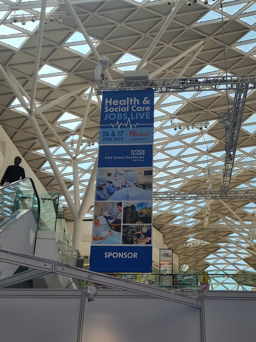 ESHTRecruitment's tweet photo. We've arrived! We have kicked off our exciting 2 days at Health & Social Care Jobs Live, looking forward to meeting lots of visitors and sharing all that East Sussex Healthcare NHS Trust @ESHTNHS has to offer.
#JoinTeamESHT #recruitment #nhsjobs https://t.co/TrKCHj7SXF