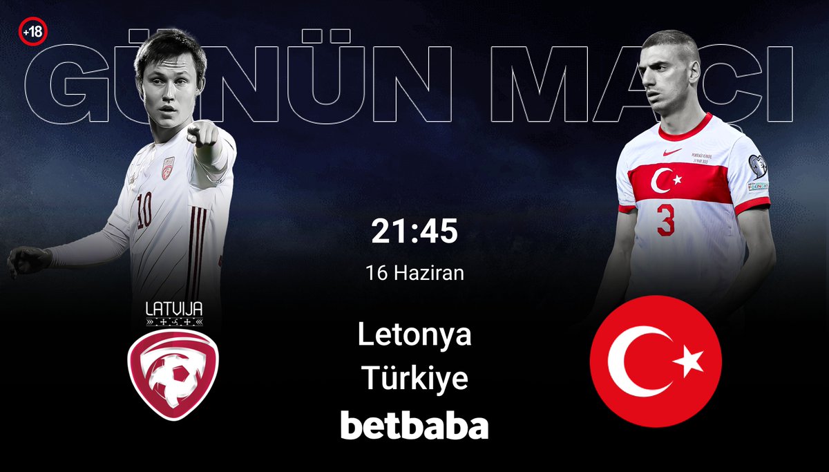 Günün Maç Keyfi Betbaba’da!🚨

Letonya 🆚 Türkiye
🗓️16.06.2023
⏰21:45

➡️bit.ly/uyeolbetbaba
➡️t.me/BetbabaTr1

Yüksek oranlarla kazanmanın keyfini yaşa!
#Betbaba #bahis #iddaa #gunumaci #betbabagiris #EURO2024 #Turkiye #Letonya #Turkey