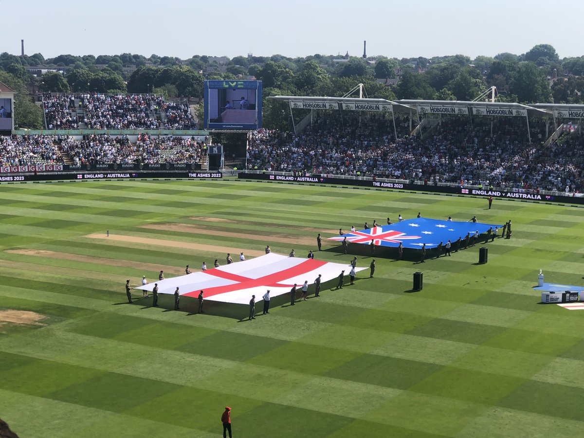 Guess where I am today? Proper day of being retired #comeonengland #ashes