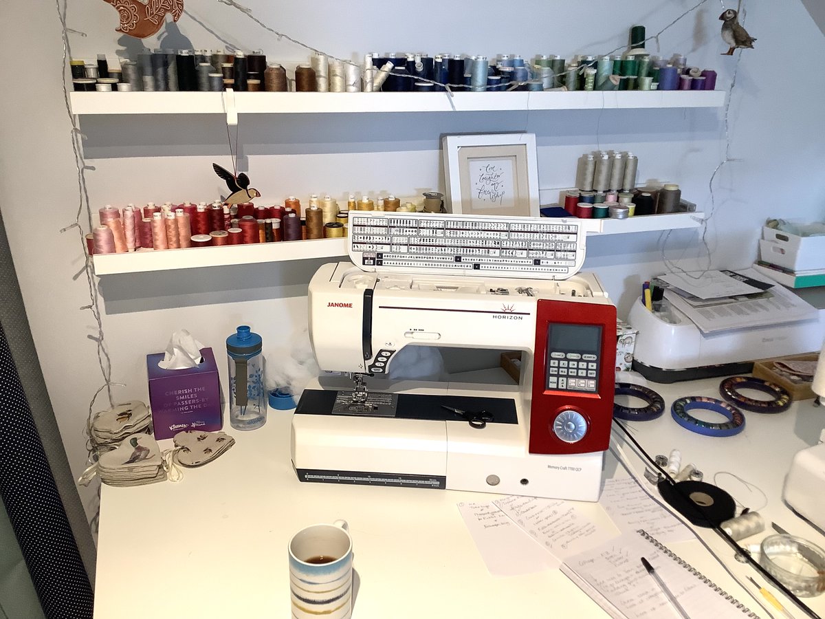 <a href="/BritishCrafting/">BritishCraftHouse</a> From my (very hot) loft room. Bit messy 😀 #tbchrelaunch #TBCHteamcollage