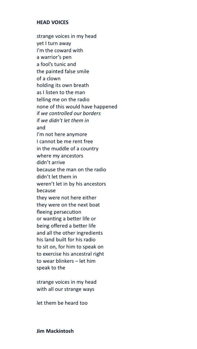 Hear Voices
- a poem

#RefugeesWelcome 
#RefugeeFestScot