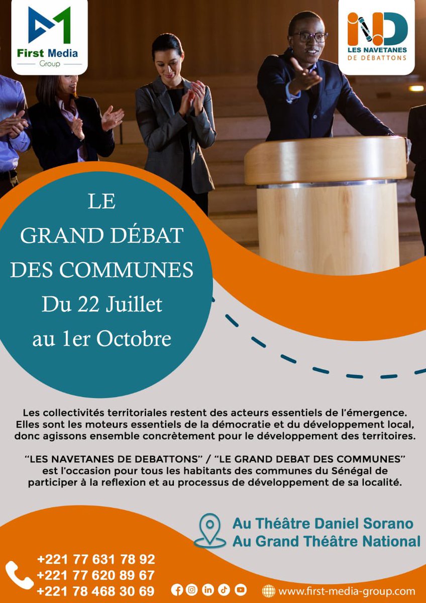 IlContinent's tweet photo. Le Grand débat inter-communes est un événement qui a pour but de donner l’occasion à tous les habitants des communes du Sénégal de participer à la réflexion et au processus de développement de leur localité. https://t.co/RLUSPTHx4a