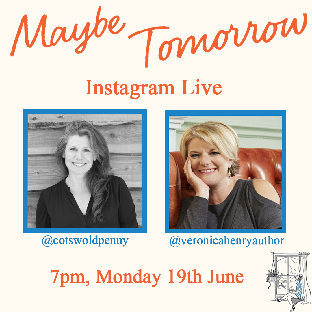 Sara-Jade Virtue (@bookminxsjv) on Twitter photo In exciting Friday news, <a href="/CotswoldPenny/">Penny Parkesš</a> will be taking #MaybeTomorrow LIVE on the Insta's with some of her, my and YOUR favourite authors, starting on Monday evening next week with the one and only <a href="/veronica_henry/">Veronica Henry</a>! In exciting Friday news, <a href="/CotswoldPenny/">Penny Parkesš</a> will be taking #MaybeTomorrow LIVE on the Insta's with some of her, my and YOUR favourite authors, starting on Monday evening next week with the one and only <a href="/veronica_henry/">Veronica Henry</a>!
