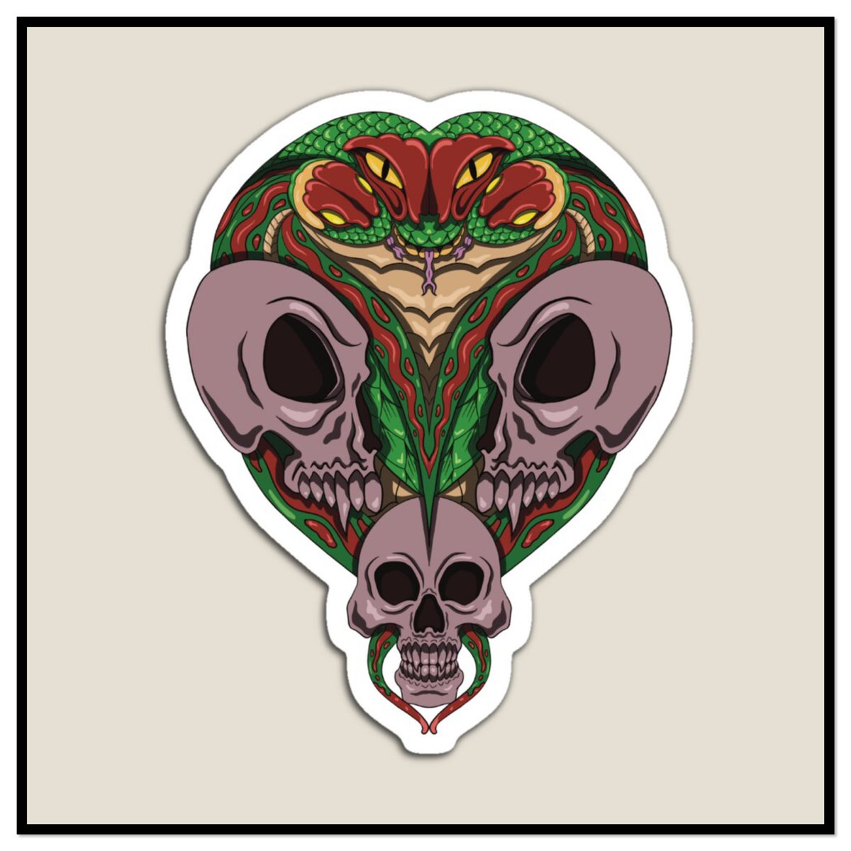 A heart that hides fear 
Get my art printed on awesome products. Support me at Redbubble #RBandME:  redbubble.com/i/magnet/Heart… #findyourthing #redbubble #redbubbleartist #redbubbleshop #porker #hearts #skull #snake #design