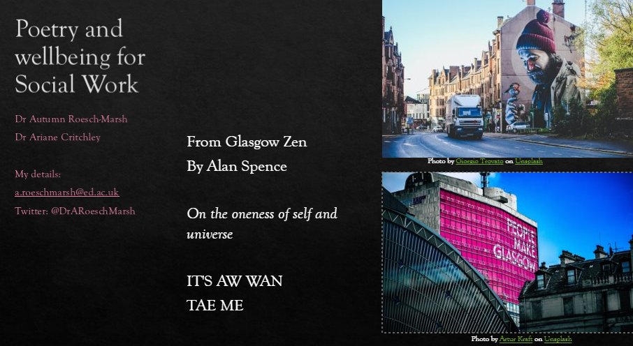 Looking forward to running this workshop today from 3pm @jswec with the wonderful @ArianeCritchley - please join us #socialwork #poetry #PoetryHelps