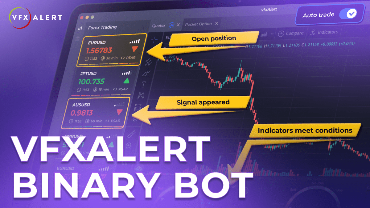 AlertVfx's tweet image. We have a new video out about the binary trading bot.
Watch the video now and set up your automated trading with vfxAlert Auto Trading!
youtu.be/64Y3YAPbU5c

#PocketOptionRobot #BinaryTradingBot2023 #vfxAlertBinaryBot