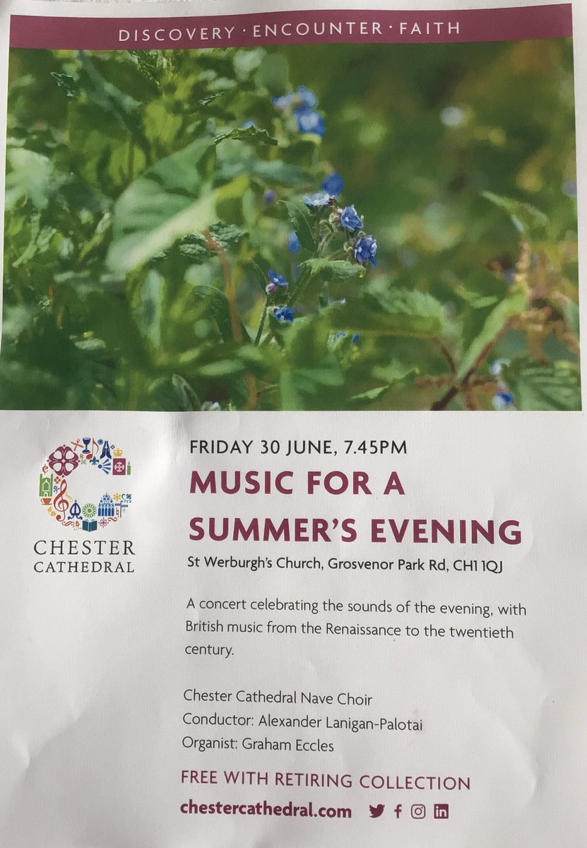 The longest running voluntary Cathedral choir in the country is performing a FREE concert in 2 weeks time. It would be lovely to have an audience 😊
@SamanthaDixonMP @ShitChester @GylesB1 @louiseminchin @justinmadders @AinsleyFoods