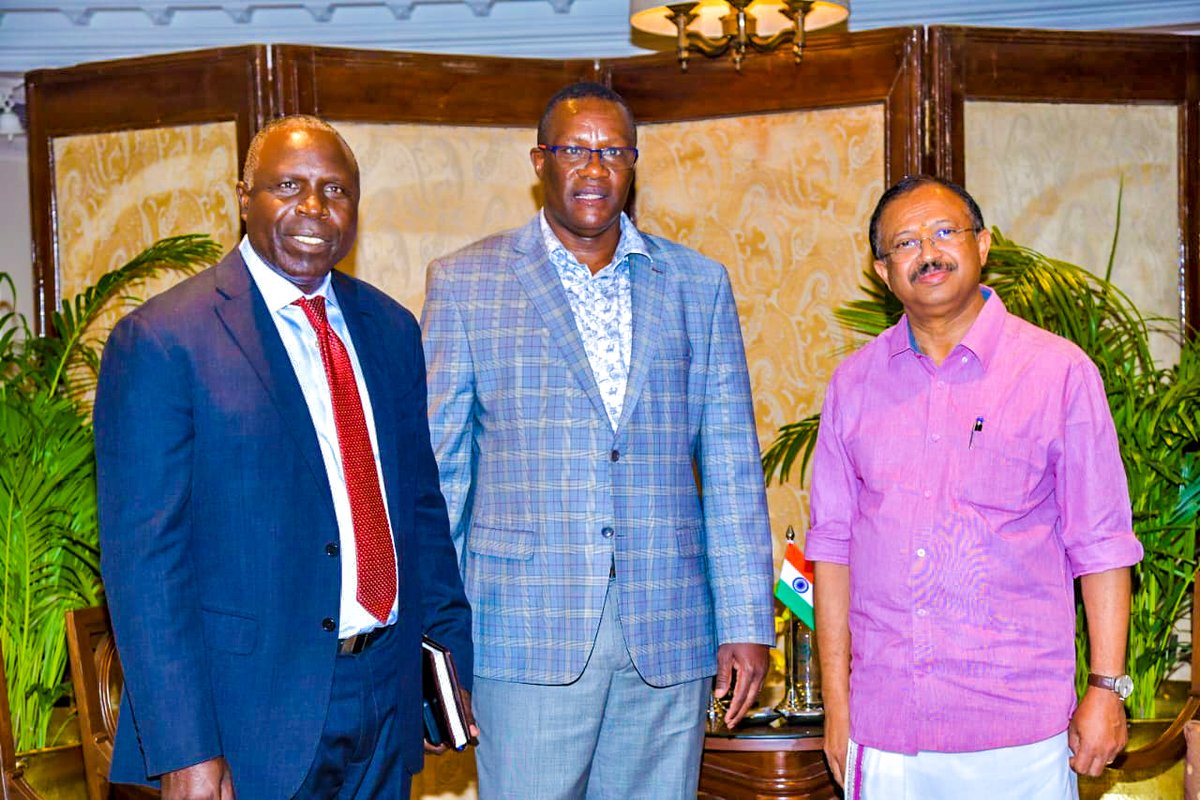 EliudOwalo's tweet photo. This afternoon I held consultations with India’s Minister of State for External Affairs, Vellamvelly Muraleedharan.

Our deliberations focused on areas of collaboration and partnership in the digital space between the two countries. https://t.co/HVbDEX48Q6