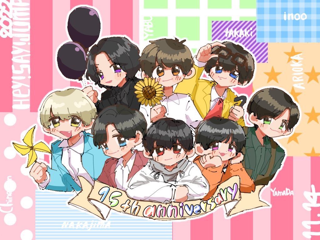 JUMP8人集結イラストも増えてまいりましたよ😇ふふふ