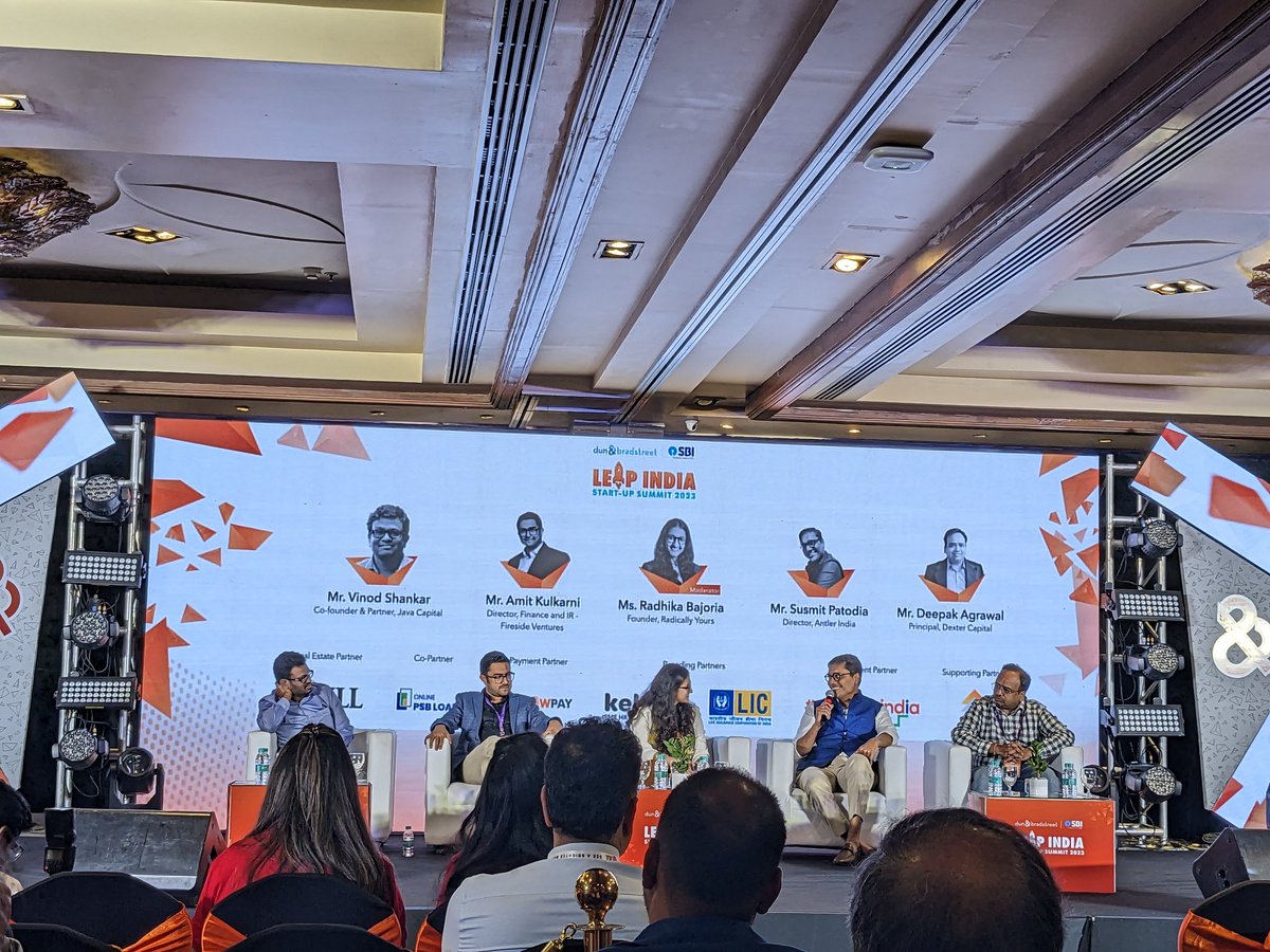 Rahul_IdeaHub's tweet photo. Couldn't be a better platform than Leap India Start-Up Summit 2023, to see a variety of VCs on a single fireside chat. With
Vinod Shankar from @JavaCapital
Amit Kulkarni from @firesideventure
Susmit Patodia from @AntlerIndia
&
Deepak Agrawal from @DexterCapital
#leapindia https://t.co/cseaJghnrN
