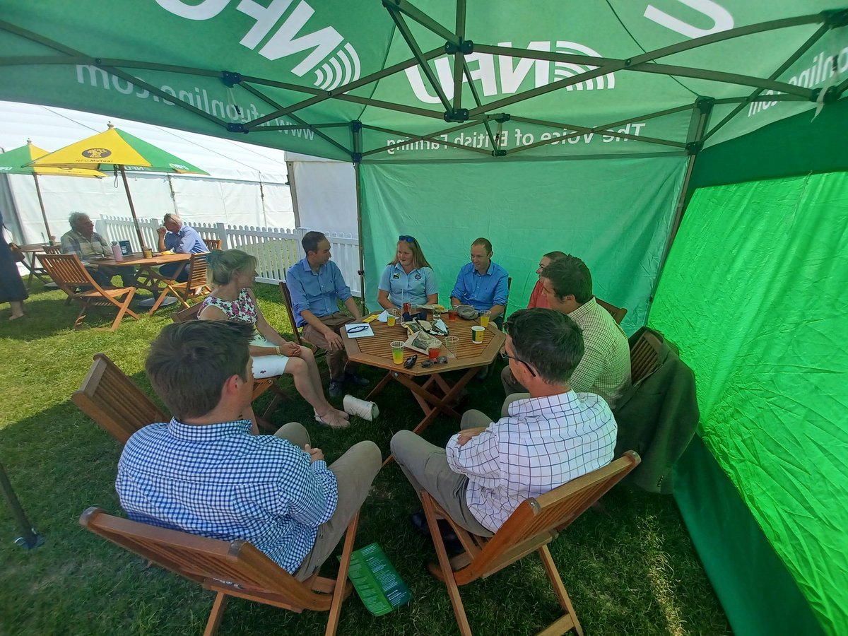 And on to the next one with @Minette_Batters meeting a small number of young farmers, new entrants and those aiming to enter the industry @GlosYFC #nextgen