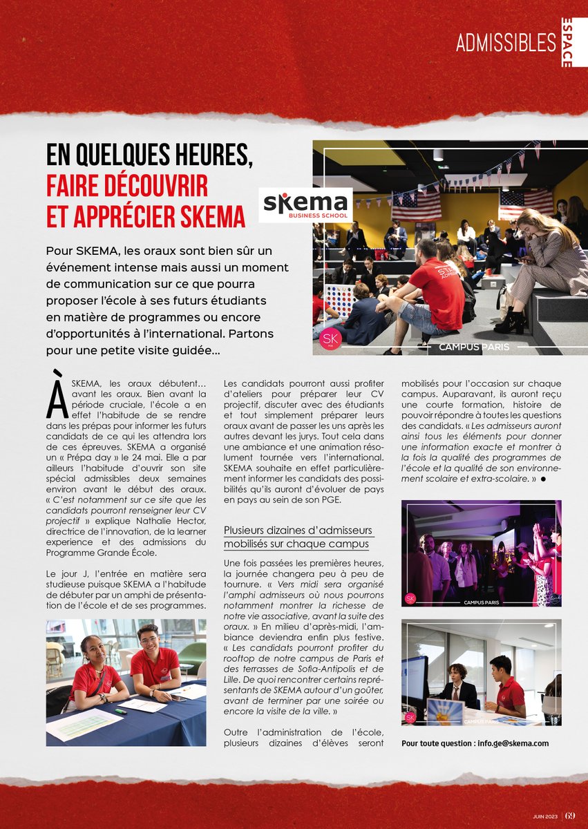 📚 En quelques heures, faire découvrir et apprécier <a href="/SKEMA_BS/">SKEMA Business School</a> 👉urlz.fr/mlEZ
<a href="/PatriceHoudayer/">Patrice Houdayer</a> <a href="/nathector/">Nathalie Hector</a> @D_BoissinSKEMA <a href="/Marghe_PAGANI/">Margherita PAGANI</a>