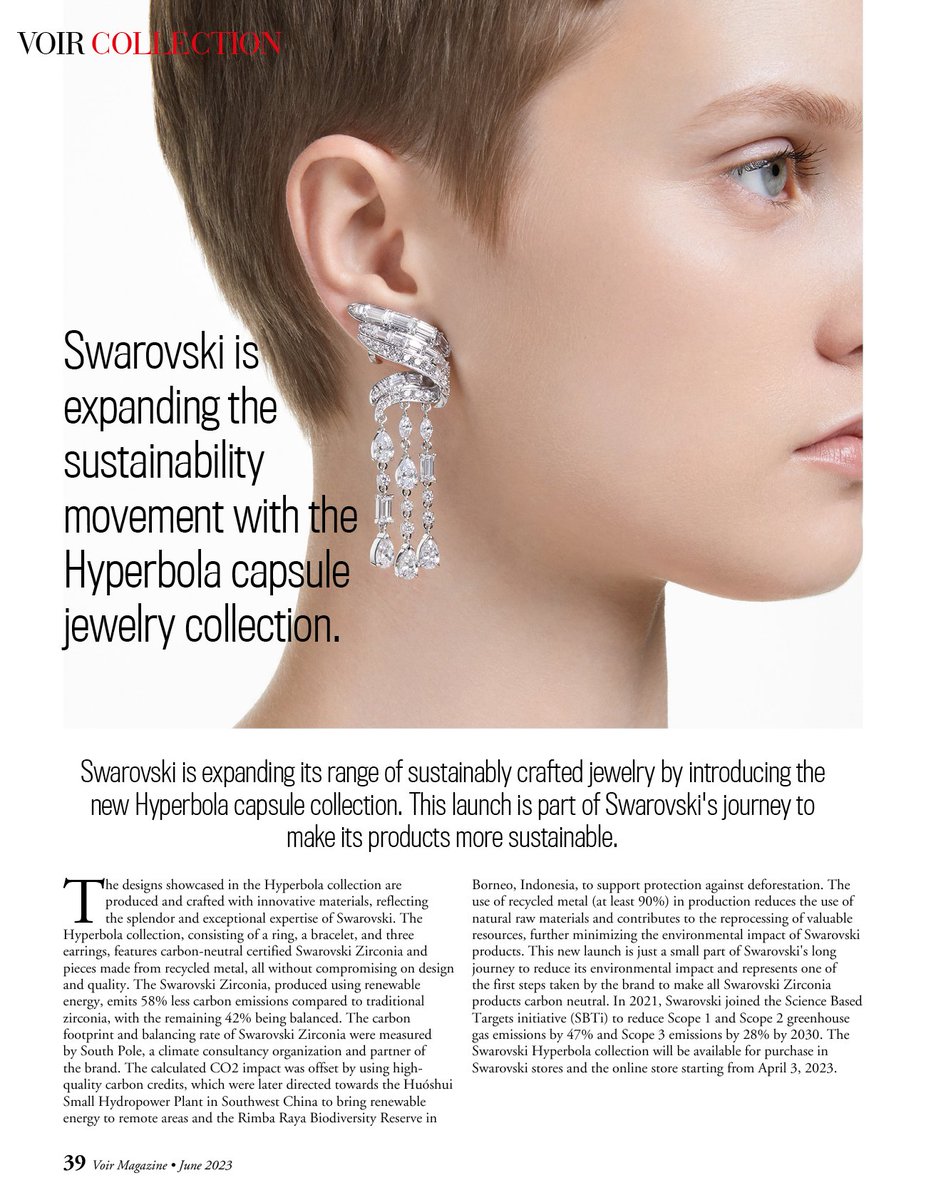 Swarovskı hyperbola kapsül mücevher koleksiyonuyla sürdürülebilirlik hareketini genişletiyor | Swarovski is expanding the sustainability movement with the Hyperbola capsule jewelry collection
#SwarovskiHyperbola
#MücevherKoleksiyonu
#Swarovski
#HyperbolaKapsül
