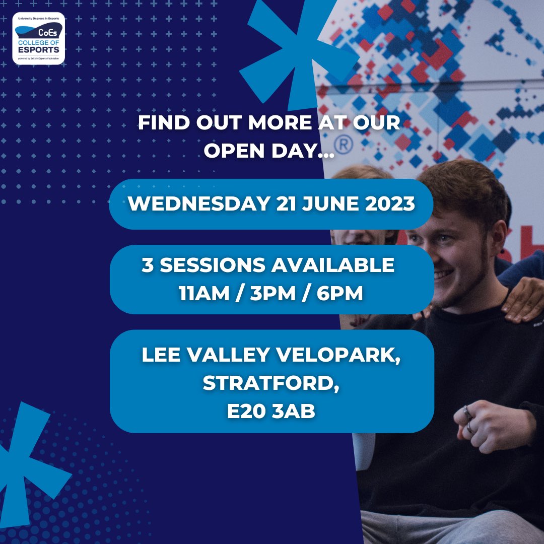 From competitive coaching and development to player welfare and psychology, our BA (Hons) Esports Coaching & Management course covers all the fundamentals of esports coaching that you will need...  

Find out more & speak to our course lecturer at our Open Day next week 👇🏼

 Sign…
