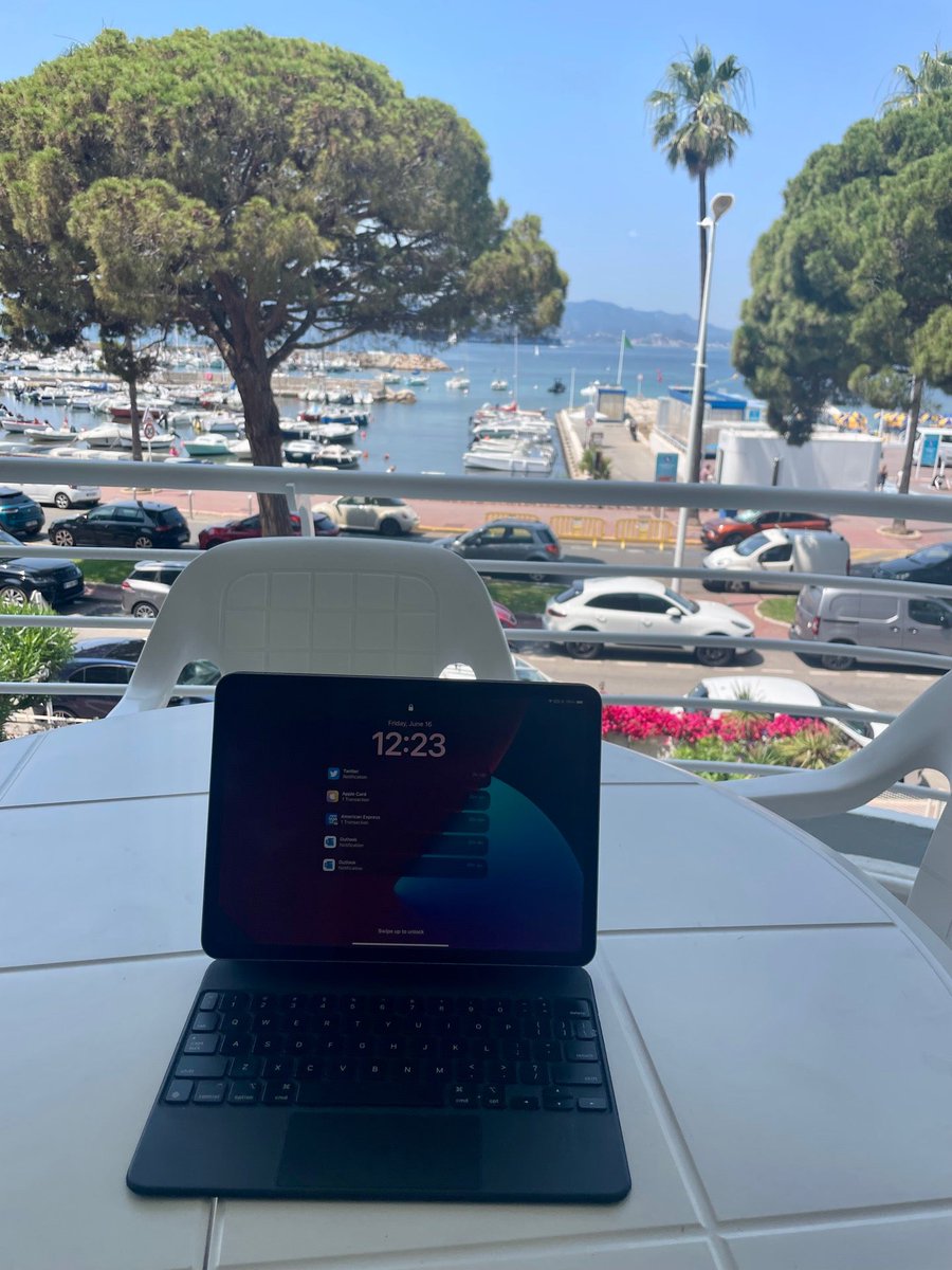My office for the next week. #Cannes2023 (@ Cap Croisette) swarmapp.com/c/hlKnq9xYd2J
