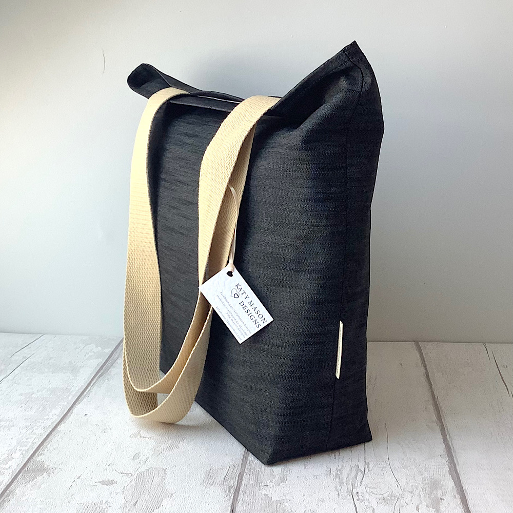 <a href="/BritishCrafting/">BritishCraftHouse</a> At the moment, this black denim bag because I love the lining #tbchrelaunch #tbchteamcollage