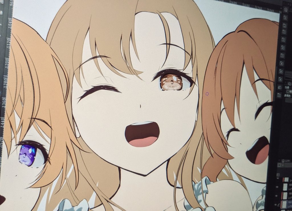 「近江母姉妹wip」|ハヤオキ＠僕ラブ37【ニ38】4月以降の絵のご依頼＆skeb募集中のイラスト
