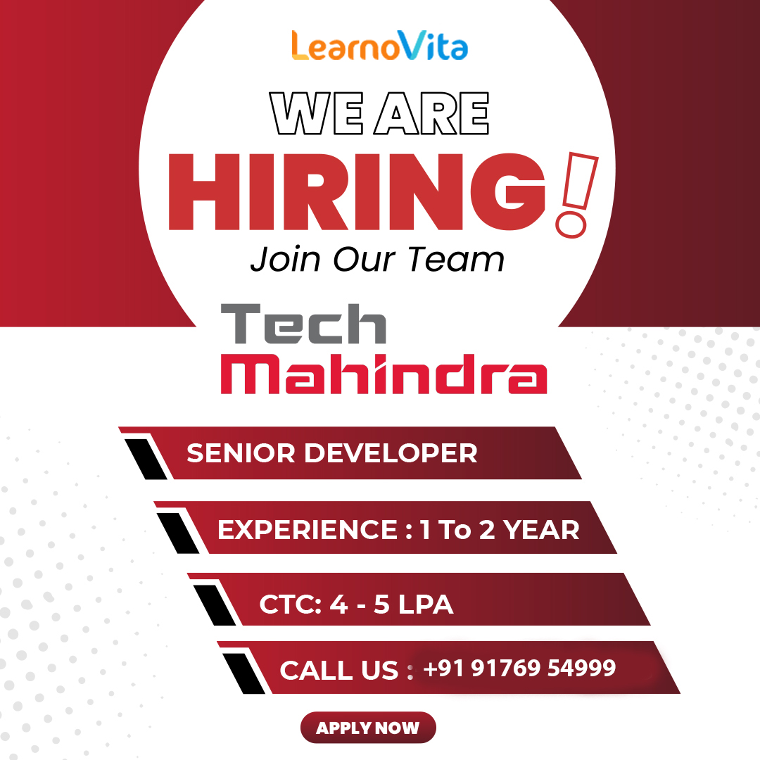 Senior Developer responsible for developing high-quality software applications, working independently with minimal supervision.

Click Here👉learnovita.com

#seniordeveloper #seniorsoftwaredeveloper #seniorjavadeveloper #seniorwebdeveloper #seniorphpdeveloper
