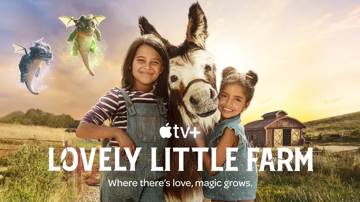 It’s here! Season 2 sparkles with farm magic! Congrats to our farm sisters - Jill (Levi Howden) and Jacky (Kassidi Roberts) for their donkey and dragon love! 

Stream Season 2 of #LovelyLittleFarm on <a href="/AppleTV/">Apple TV</a> from today.  apple.co/LovelyLittleFa…

#tvproduction #awardwinningtv